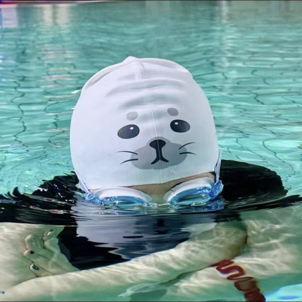 Swim Hat Silicone - Sevimli Su Geçirmez Silikon Yüzme Bonesi