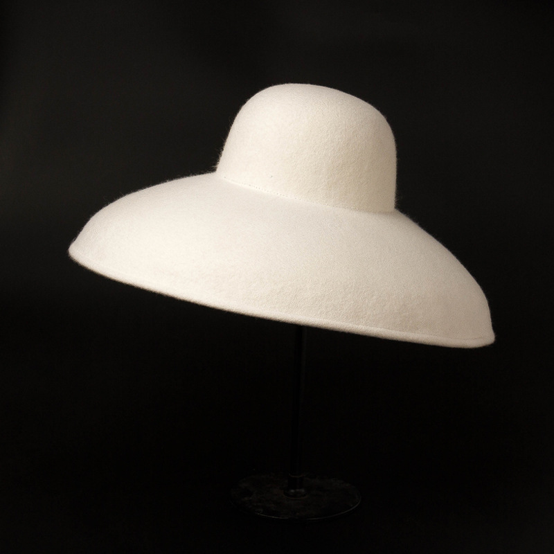 Klasik büyük geniş kenarlı yün - Fedora Hat Wool incelemesi ve fiyatı